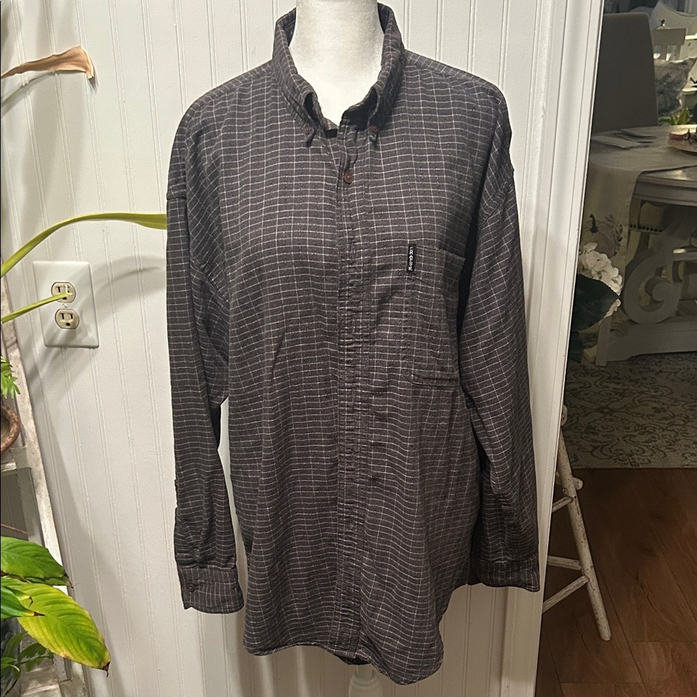 Ralph Lauren Men's Dark Gray Plaid Shirt